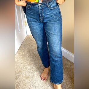 THE LOFT JEANS CURVY STRAIGHT CROP